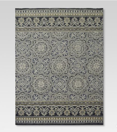 Belfast 100% Wool Rug 5'x7' Indigo